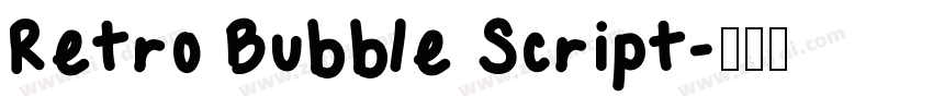 Retro Bubble Script字体转换